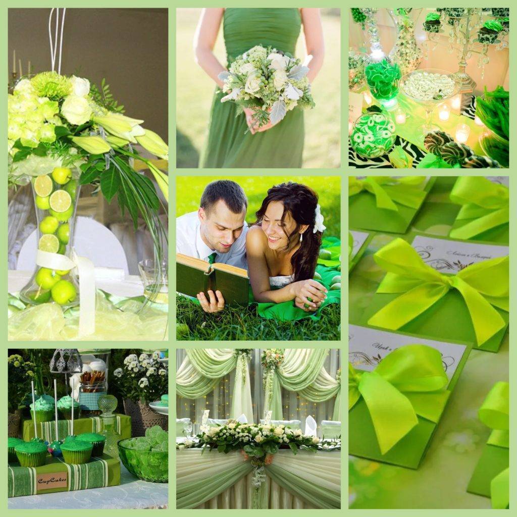 Свадьба в зеленом цвете — весенняя свежесть чувств