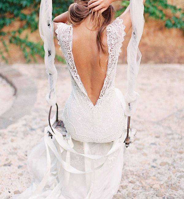 Свадебное платье с открытой спиной, или Как подчеркнуть красивую фигуру невесты