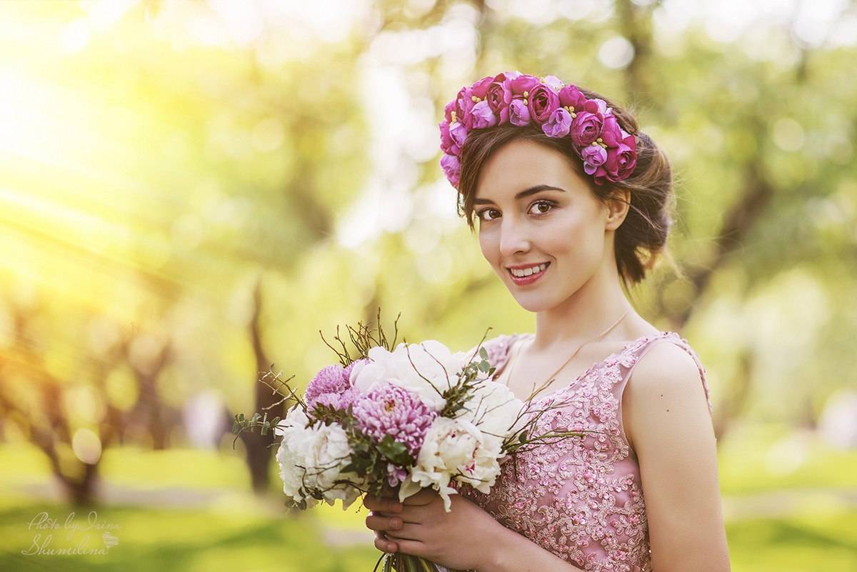 Украшение на свадьбу и любой другой праздник — ободок с цветами