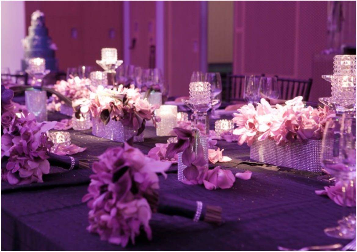 Свадьба в фиолетовом цвете — волшебство любви