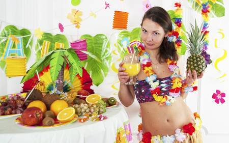 Новогодний сценарий "Банной вечеринки с гавайской начинкой"