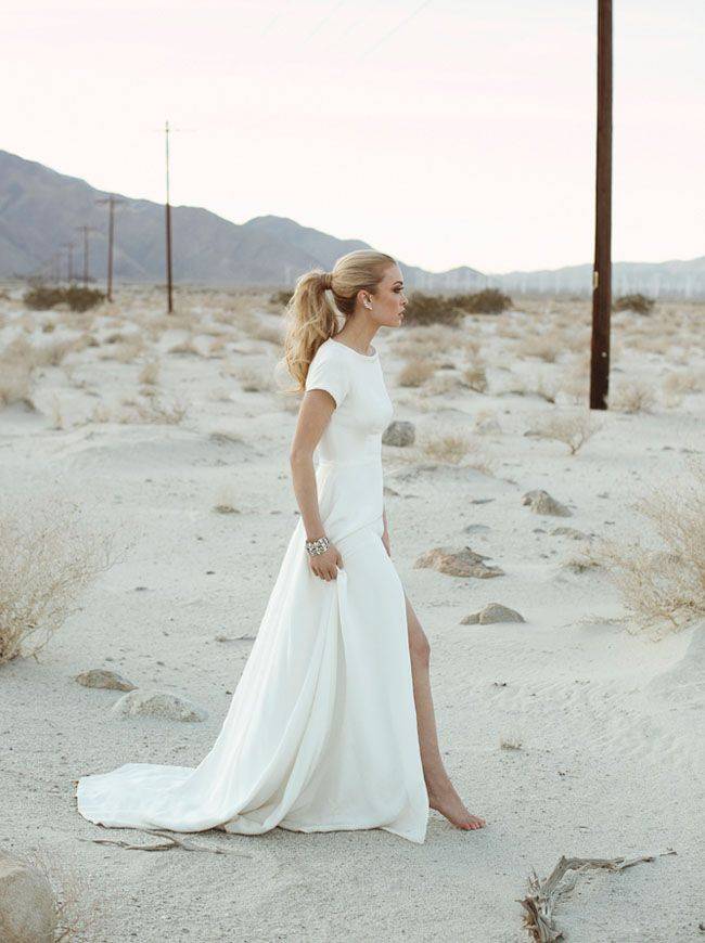 Прямое свадебное платье — утонченный свадебный образ