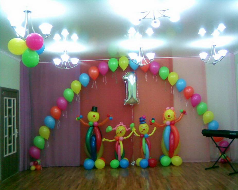 Воздушные шары в качестве праздничных украшений