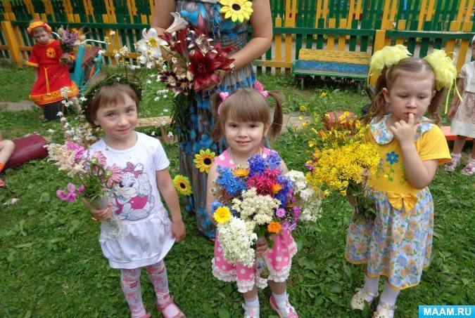 Цветочный день рождения маленькой принцессы 4-7 лет