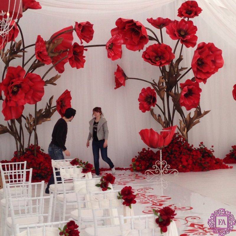Как сделать бумажные цветы для оформления свадьбы – мастер-класс