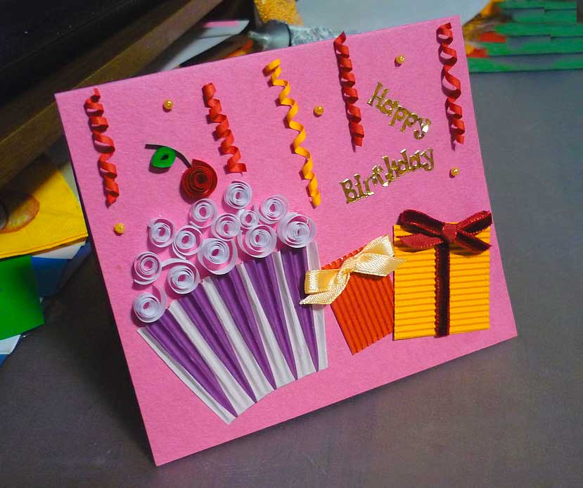 Открытка с днем рождения подруге: как изготовить подарок в различных техниках