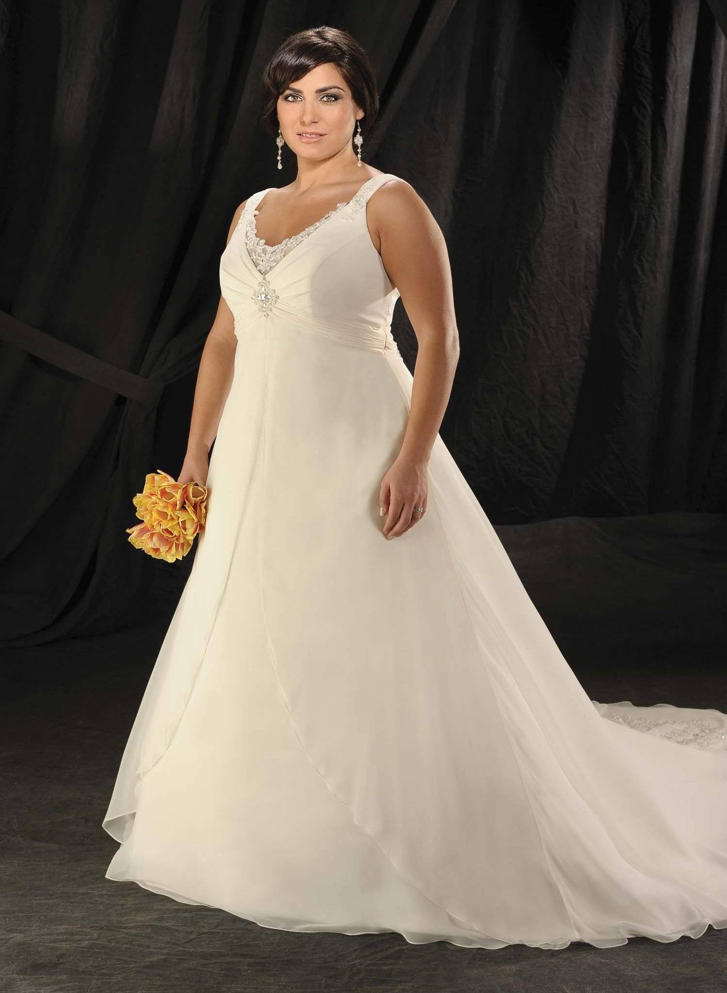 Свадебные платья для полных девушек - фото и критерии выбора