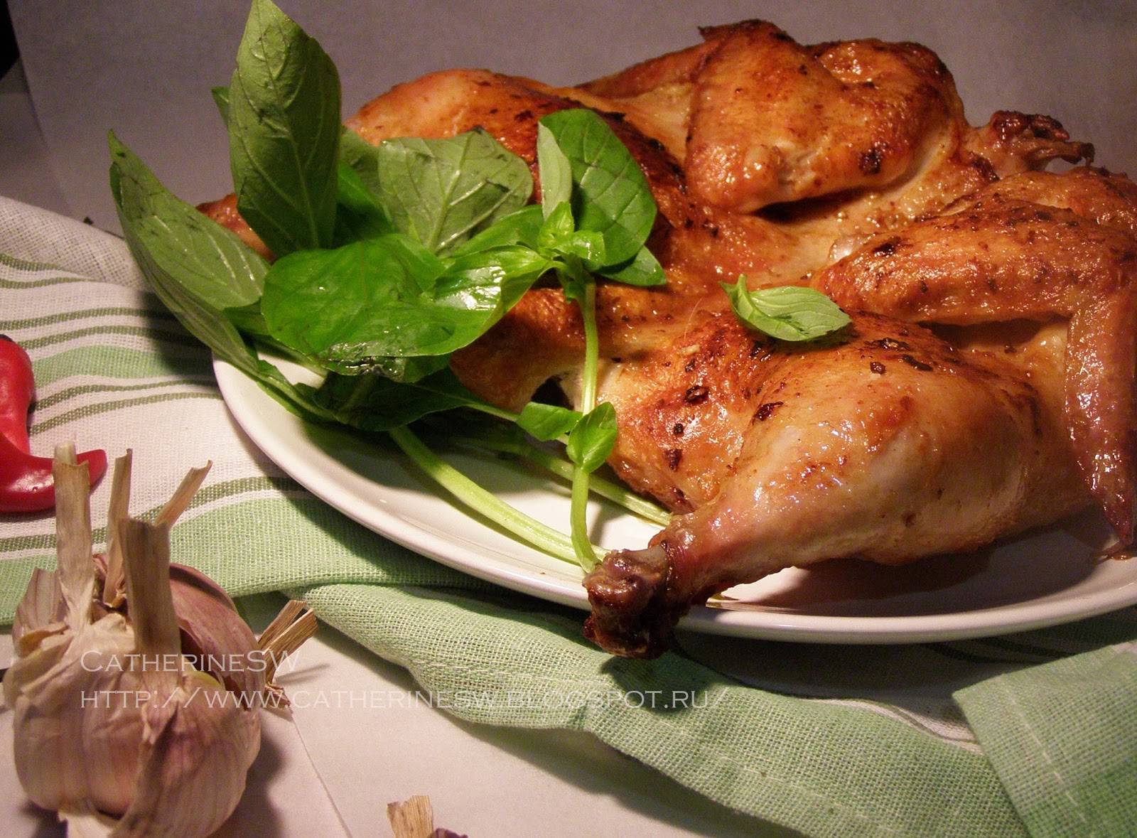 Как готовиться цыпленок табака в духовке по пошаговому рецепту