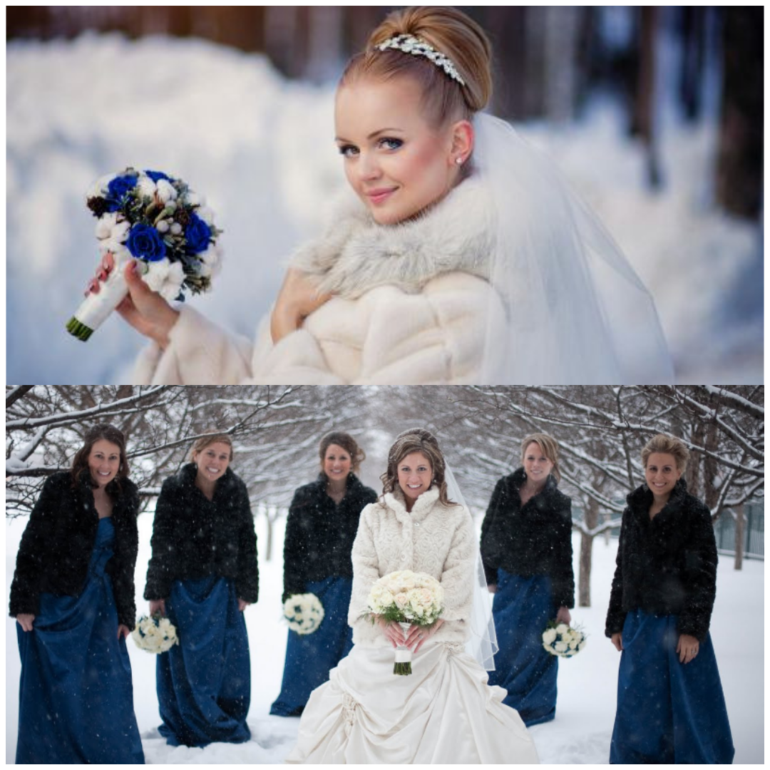 ᐉ зимние свадебные платья, фото платьев невесты в зимнем варианте