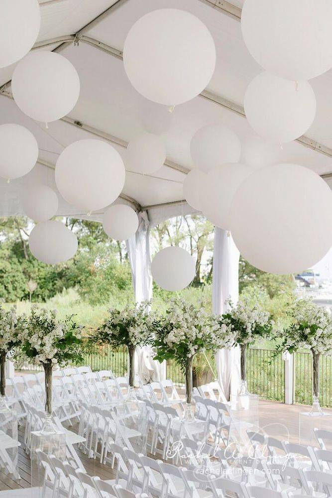 Оформление свадьбы воздушными шарами — идеи с фото