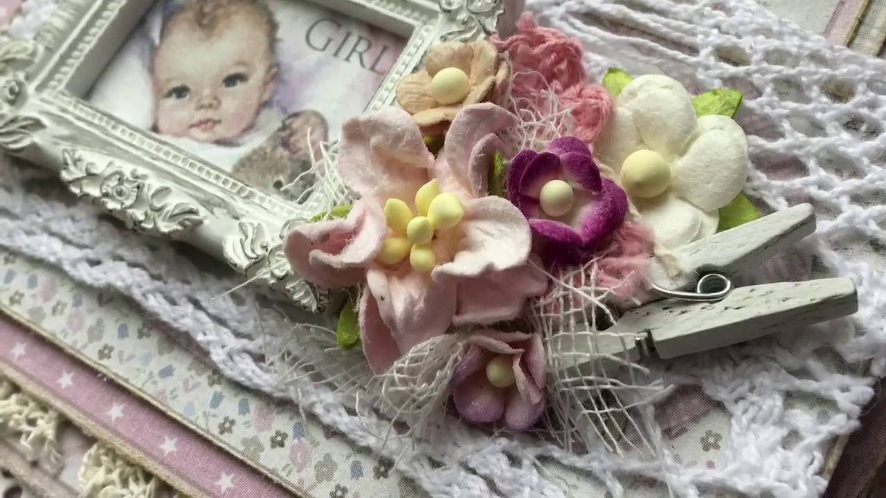 Альбом для новорожденного в технике скрапбукинг — с нежностью и любовью