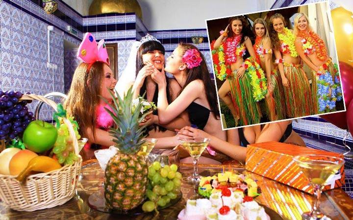Новогодний сценарий "Банной вечеринки с гавайской начинкой"