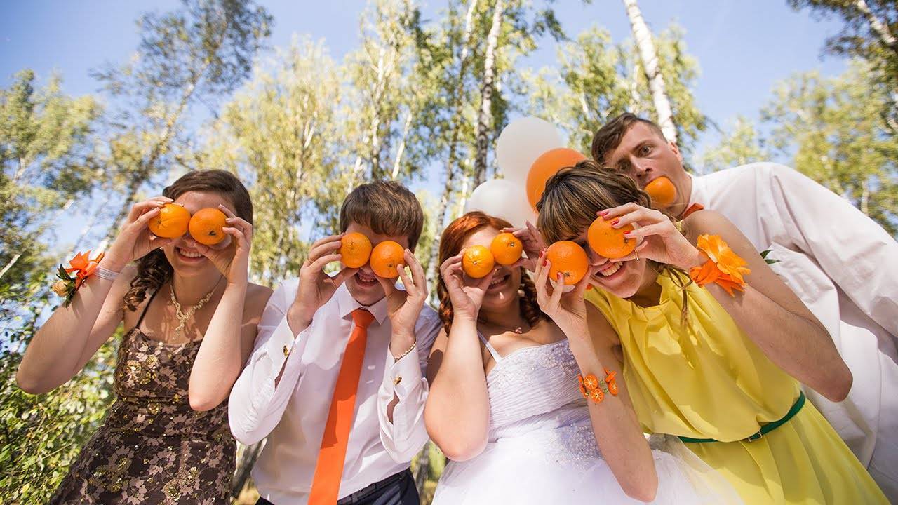 Оранжевая свадьба — солнечное настроение и заряд позитива