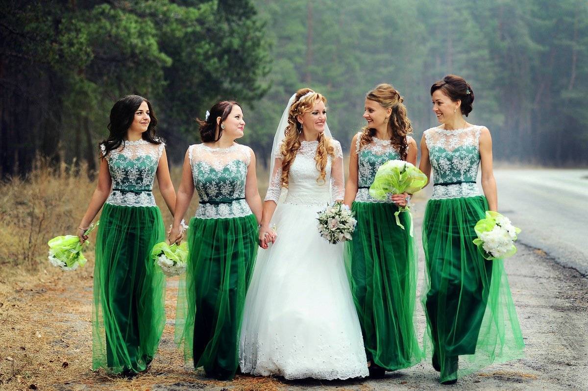 Свадьба в зеленом цвете — весенняя свежесть чувств