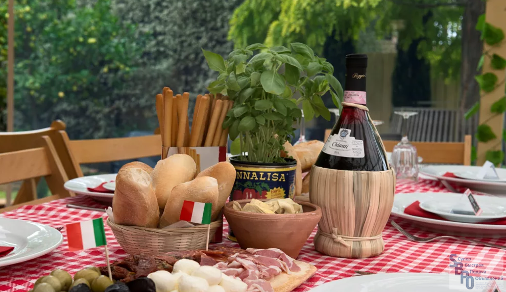 Вечеринка в итальянском стиле для дома или ресторана: оформление, меню и развлечения