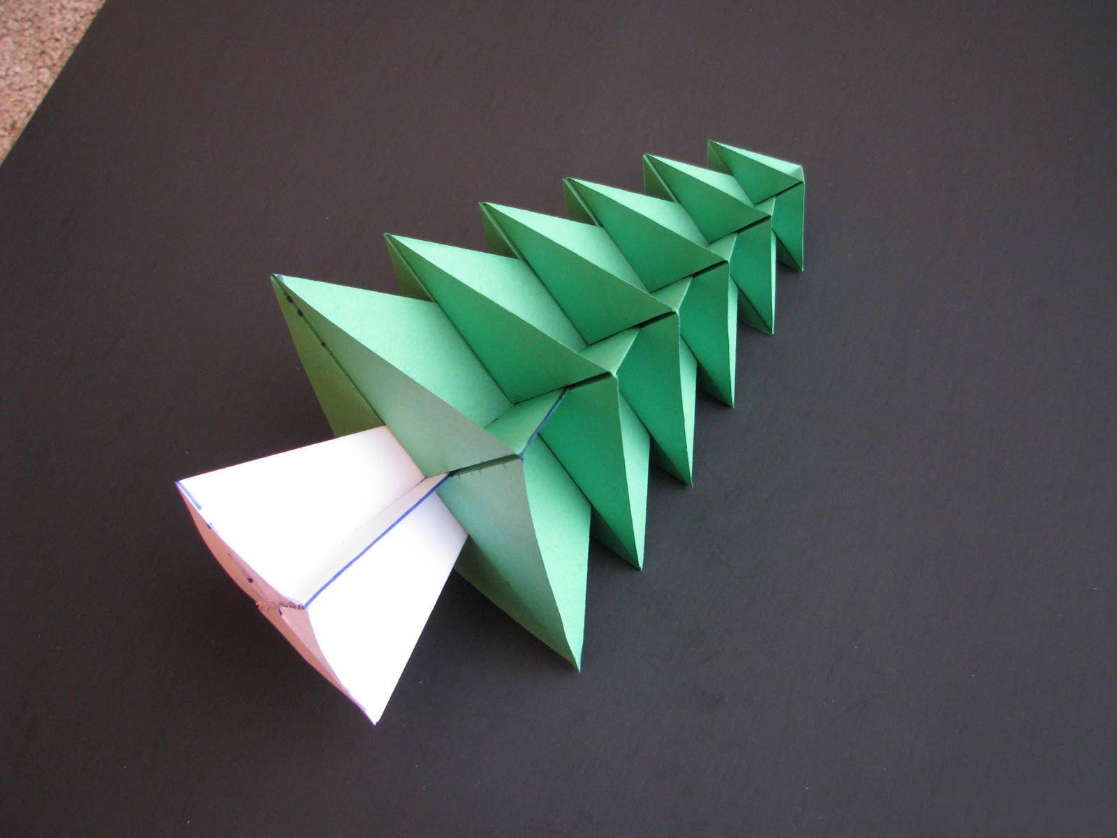 Елка оригами: 2 способа пошагово