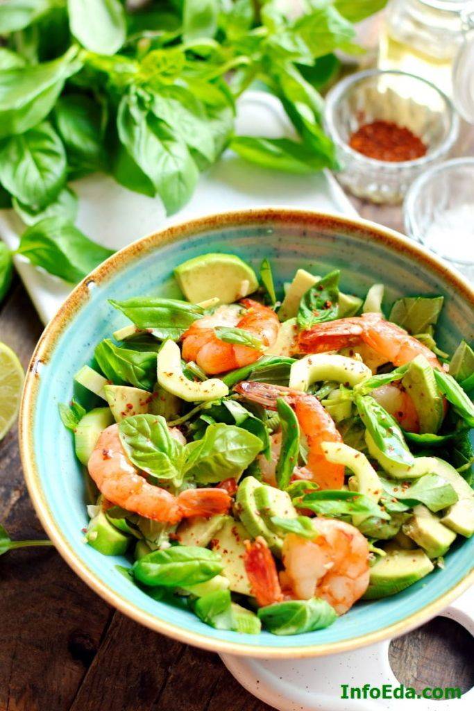 Салат с креветками: 12 рецептов самых вкусных креветочных салатов