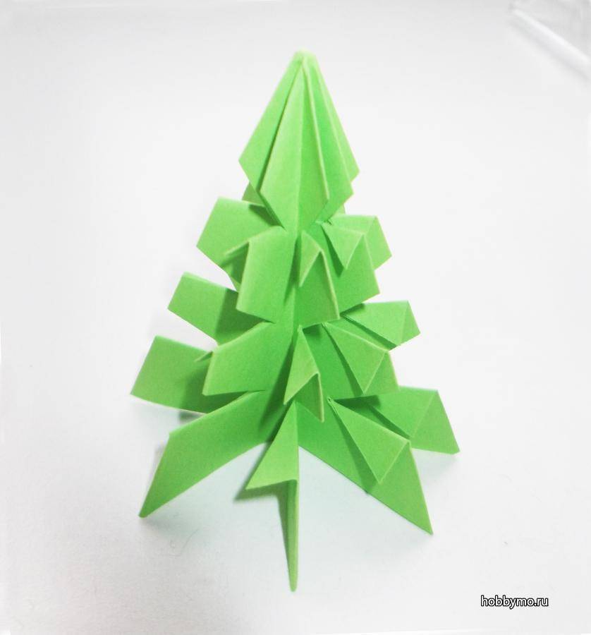 Елочка оригами из бумаги - 120 фото с подробными инструкциями!