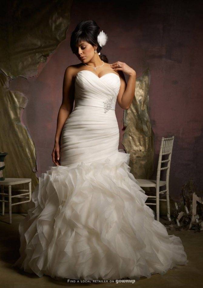 Свадебные платья для полных девушек — подчеркиваем достоинства