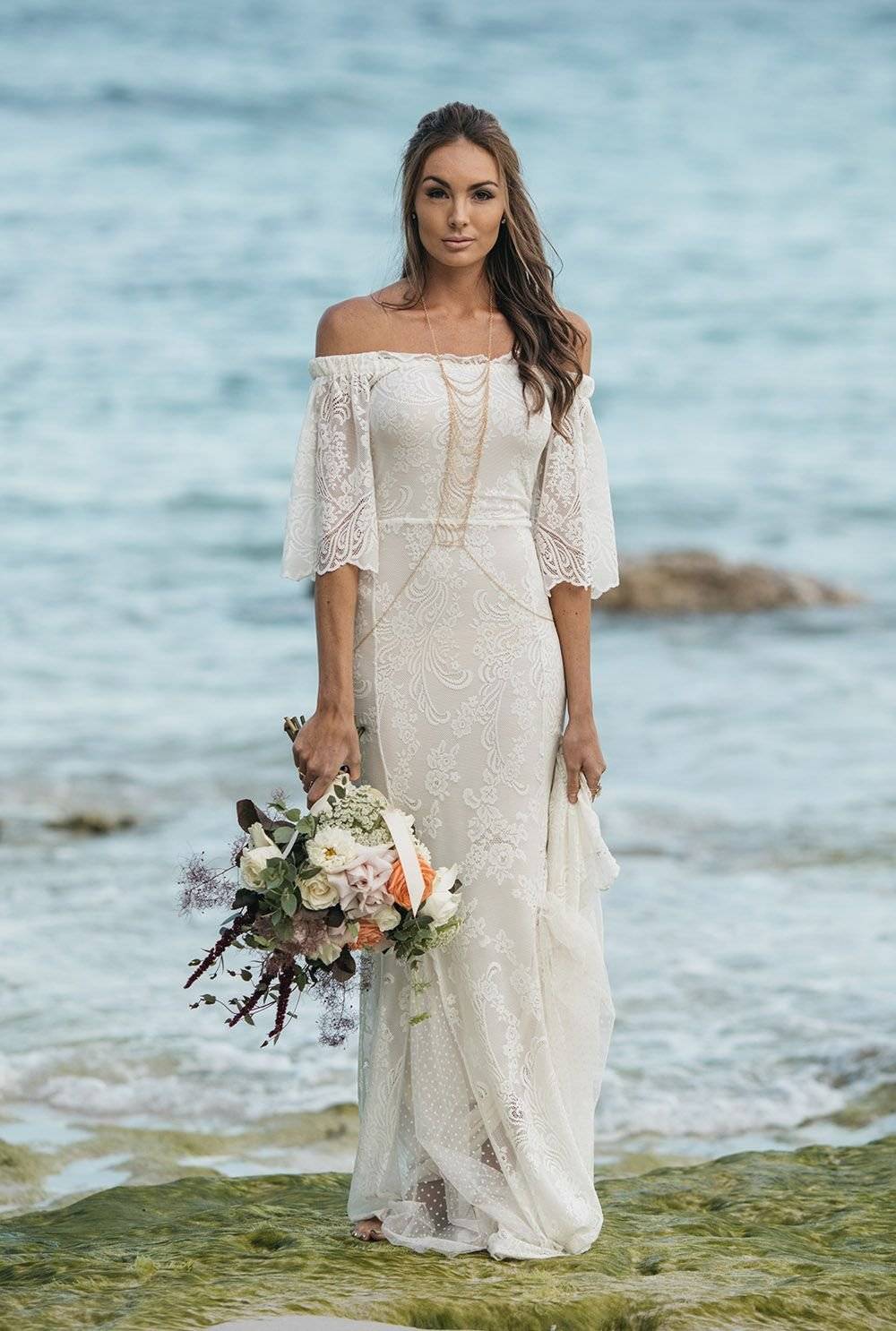 Прямое свадебное платье — утонченный свадебный образ