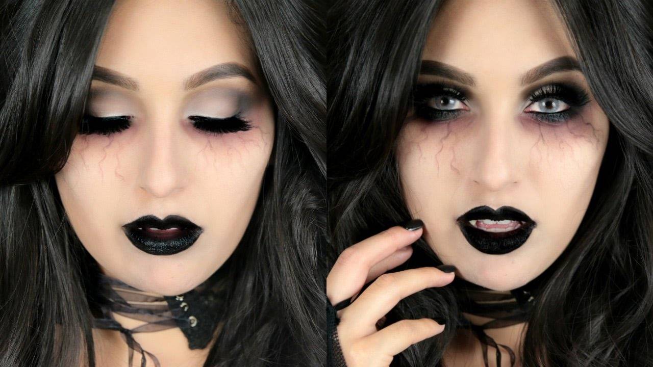 Учимся делать макияж вампира, обучающие видео и фото