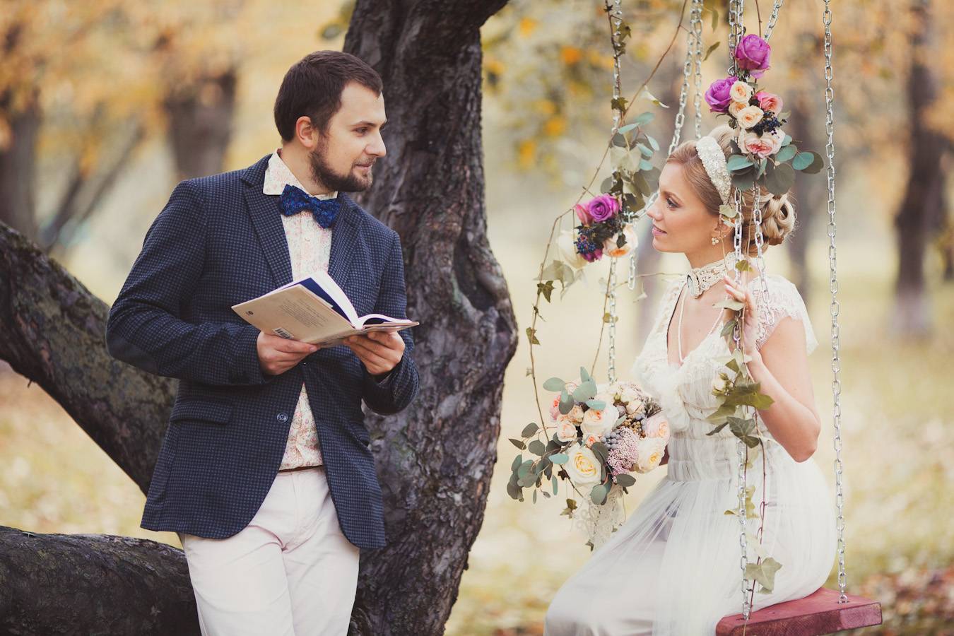 Свадьба в стиле шебби шик: оформление, платье - фото