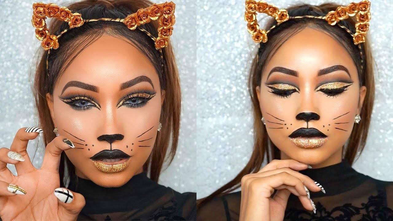 На хэллоуин кошка макияж. инструкция по созданию «кошачьего» мейкапа