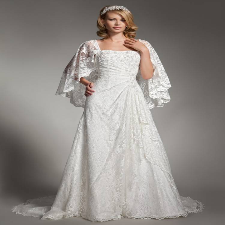 Свадебные платья для полных: как подчеркнуть достоинства фигуры