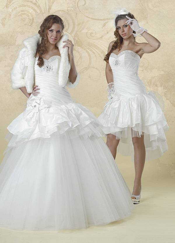Два неотразимых образа невесты. Свадебные платья-трансформеры