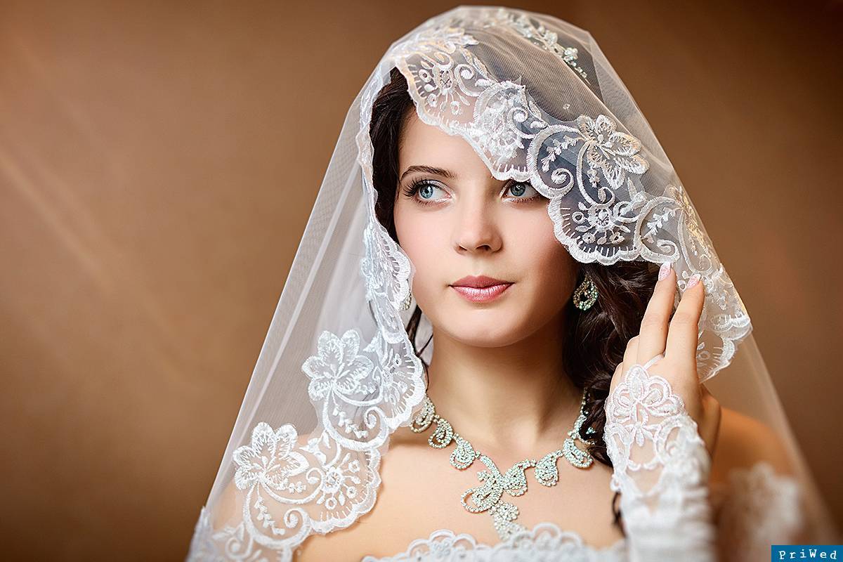 Как выбрать свадебную фату: и её 9 основных видов