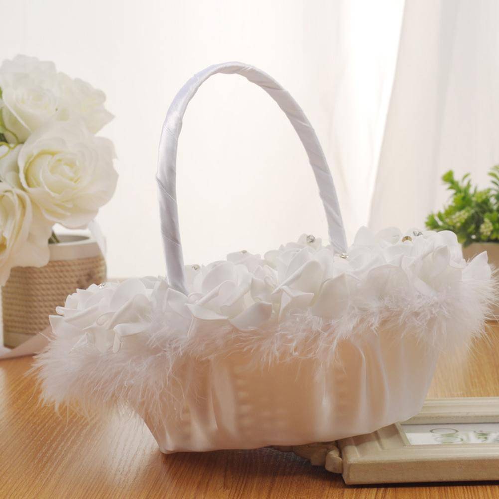 Свадебная корзина — изящный аксессуар церемонии