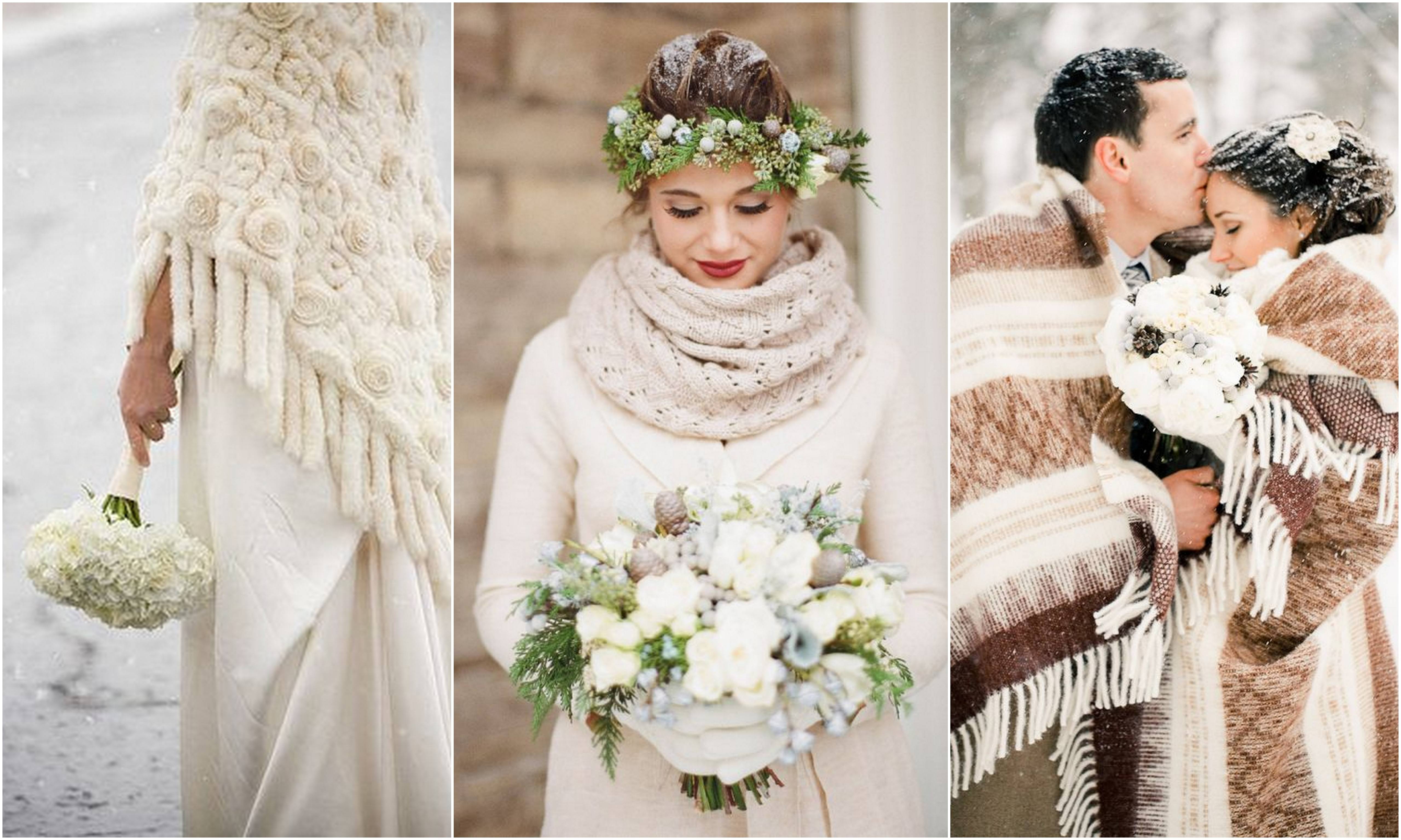 Платье для невесты зимой: как подобрать аксессуары и теплый наряд