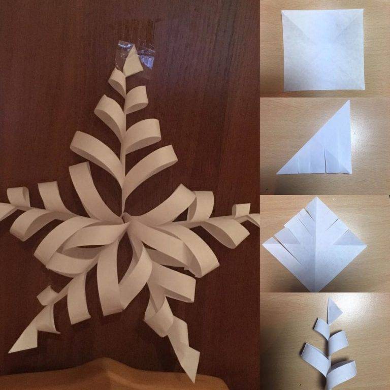 Делаем объемные снежинки из бумаги на Новый Год